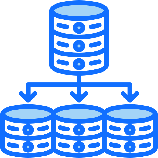 integración de datos icono gratis