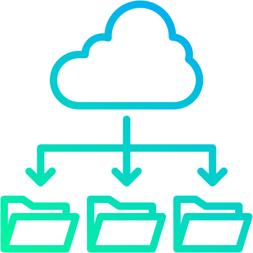 almacenamiento en la nube icono gratis