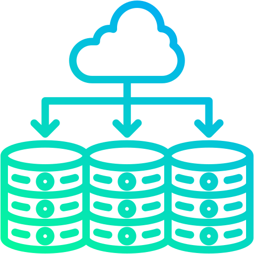 base de datos en la nube icono gratis