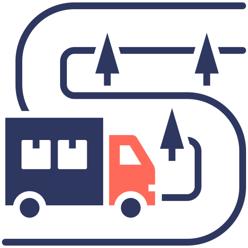 viaje por carretera icono gratis