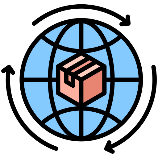 envío internacional icono gratis