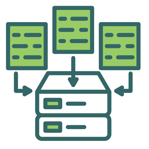 recopilación de datos icono gratis