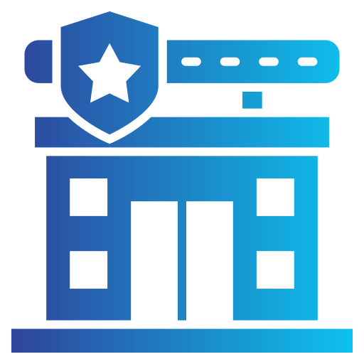 estación de policía icono gratis