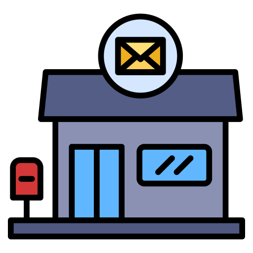 oficina de correos icono gratis