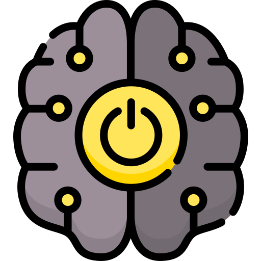 cerebro robótico icono gratis