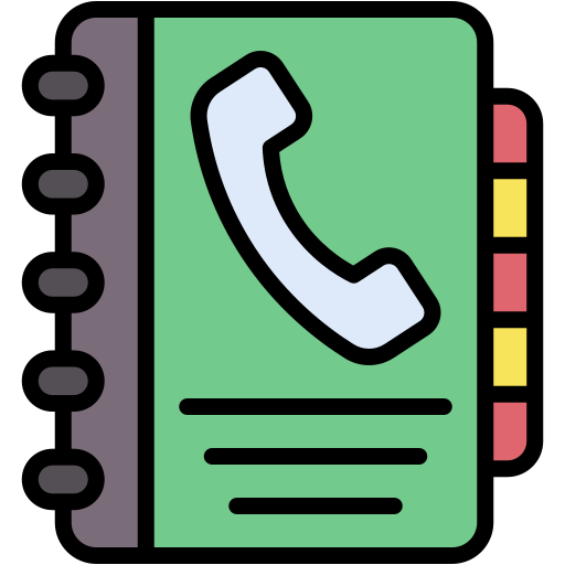 guía telefónica icono gratis