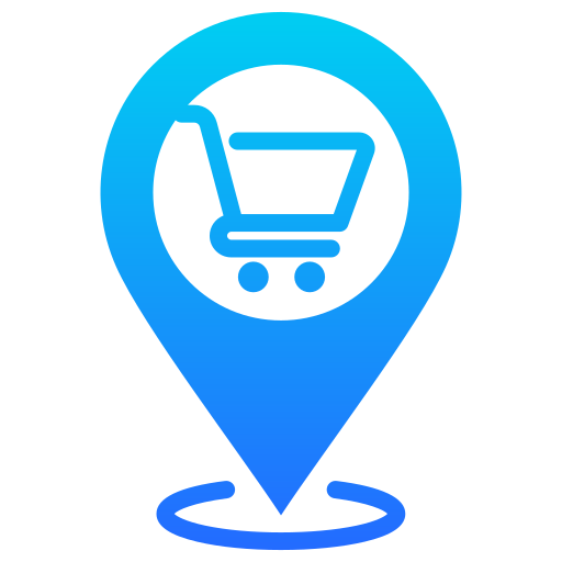 ubicación de la tienda icono gratis