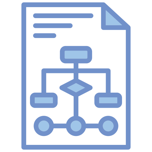 diagrama de flujo icono gratis