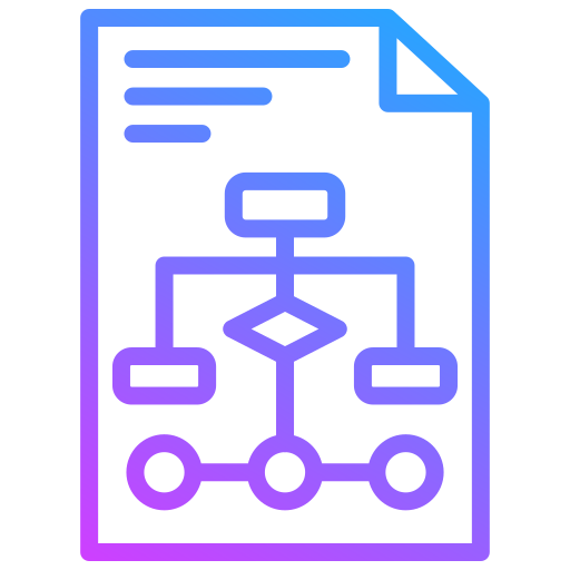 diagrama de flujo icono gratis