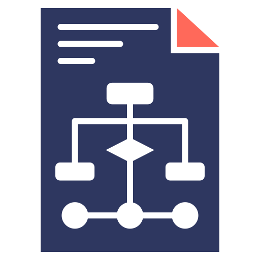 diagrama de flujo icono gratis