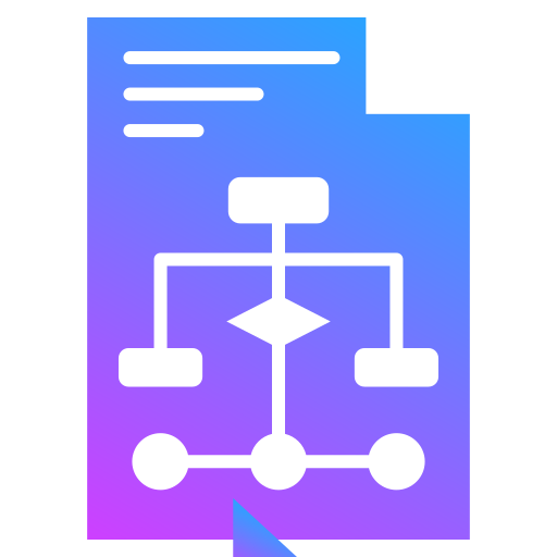 diagrama de flujo icono gratis