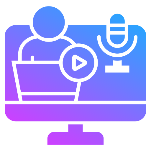 creador de contenido icono gratis