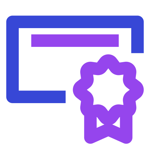 certificado icono gratis