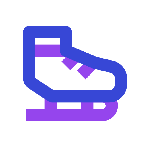 patinar sobre hielo icono gratis