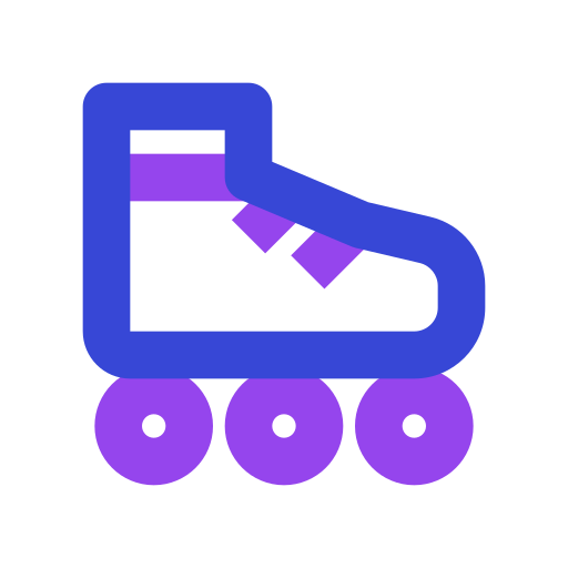 patín sobre ruedas icono gratis