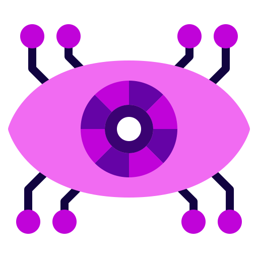 ojo cibernético icono gratis