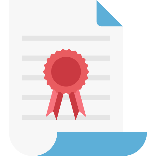 자격증 무료 아이콘