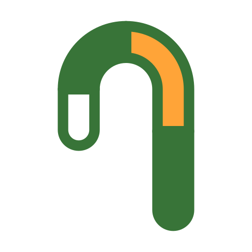 bastón de caramelo icono gratis