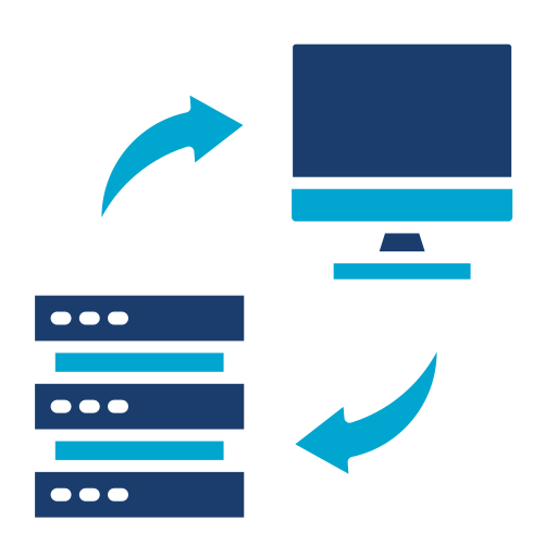 transferencia de datos icono gratis