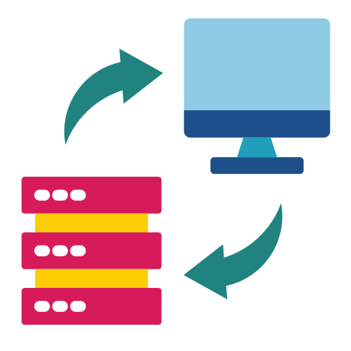 transferencia de datos icono gratis