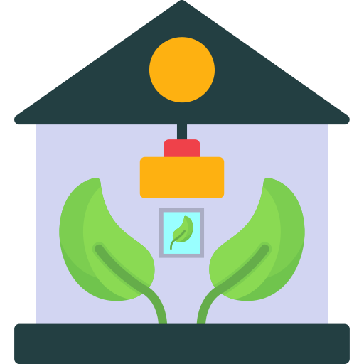 casa solar icono gratis