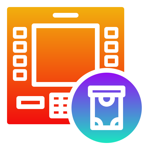cajero automático icono gratis
