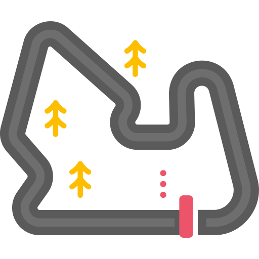 pista de carreras icono gratis