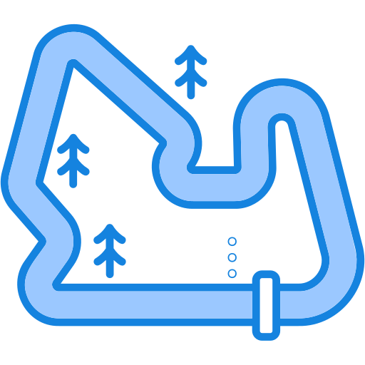 pista de carreras icono gratis