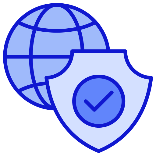 seguridad global icono gratis