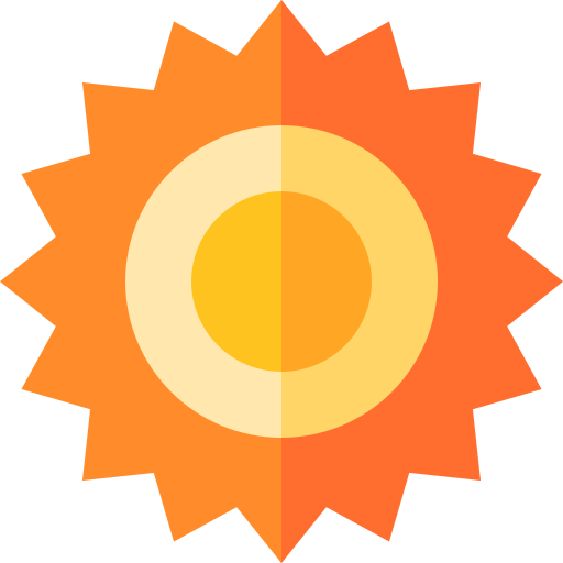 Sun Basic Straight Flat icon