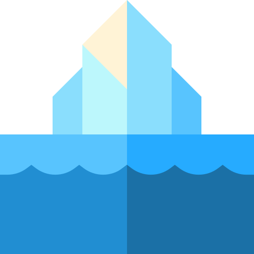 Iceberg Basic Straight Flat icon