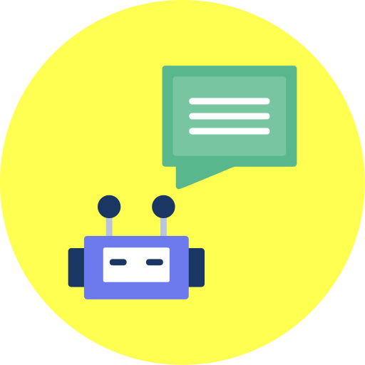 robot conversacional icono gratis