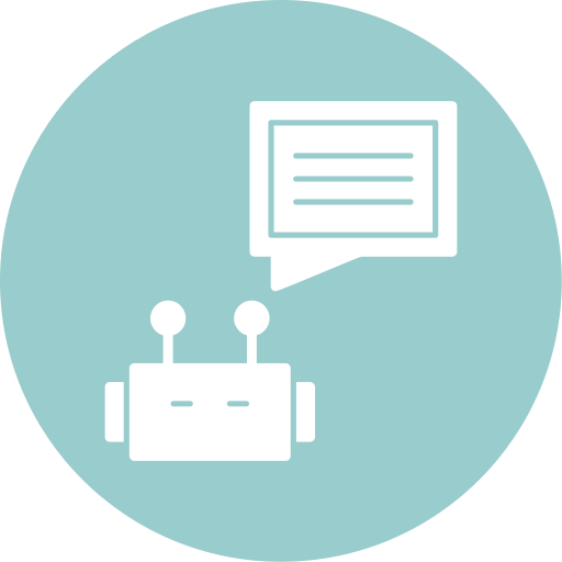 robot conversacional icono gratis