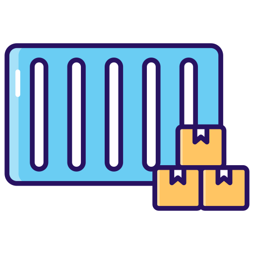 mercancías de carga icono gratis
