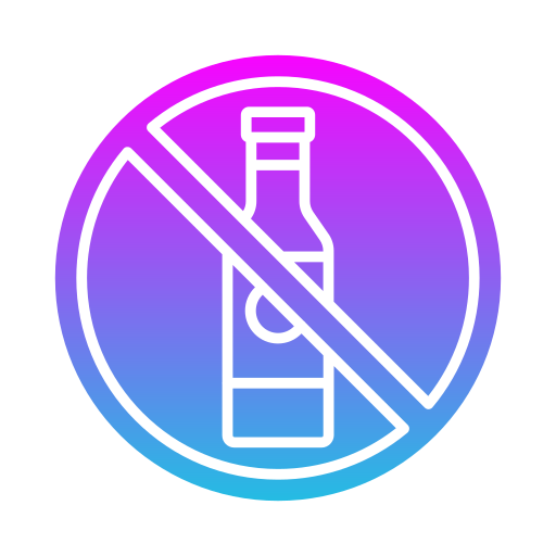 sin alcohol icono gratis