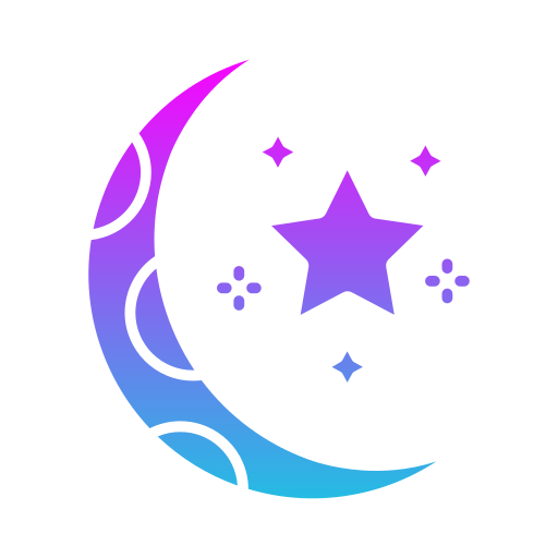 luna creciente icono gratis