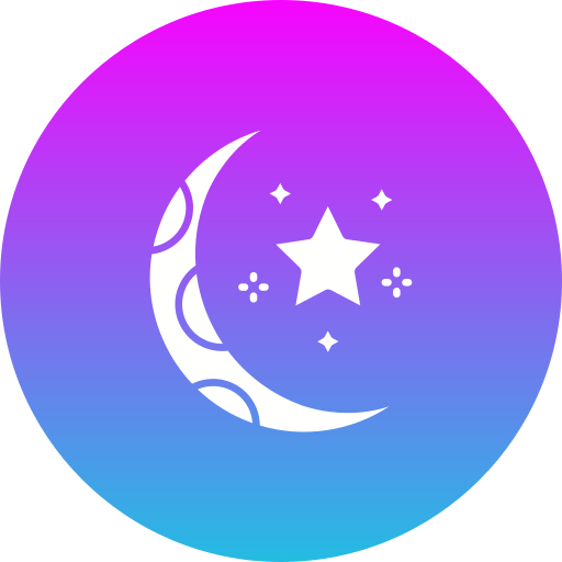 luna creciente icono gratis