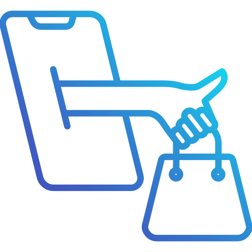 tienda de redes sociales icono gratis