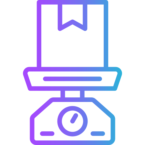 peso de la caja icono gratis