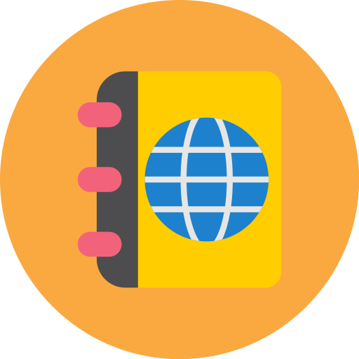 libro guía de viajes icono gratis