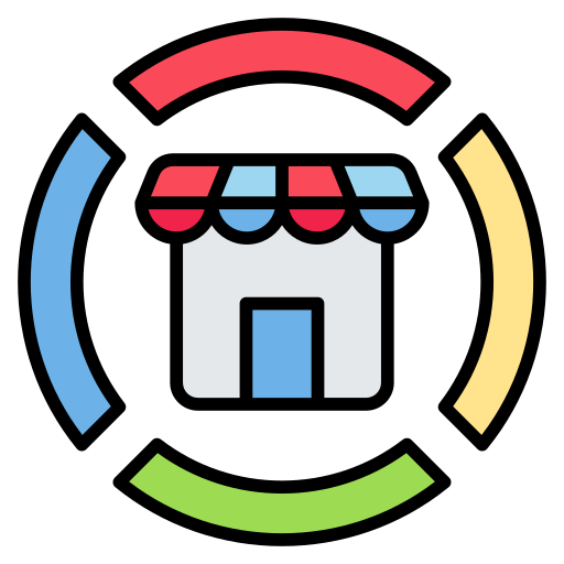 cuota de mercado icono gratis