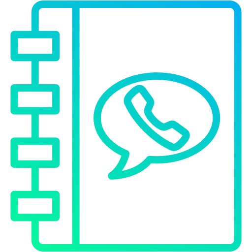 libro de contactos icono gratis