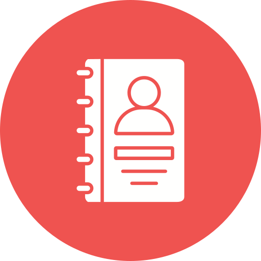 libro de contactos icono gratis