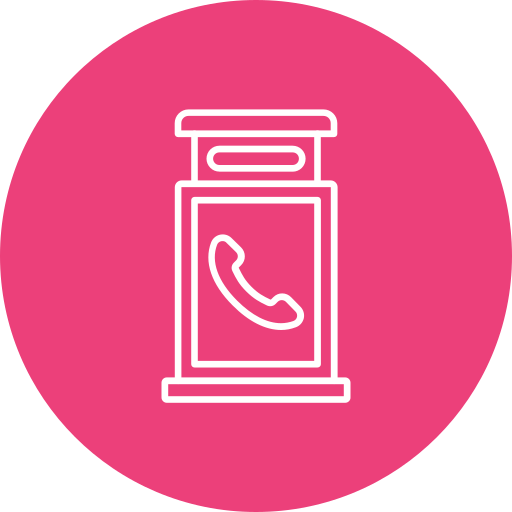Telephone booth free icon