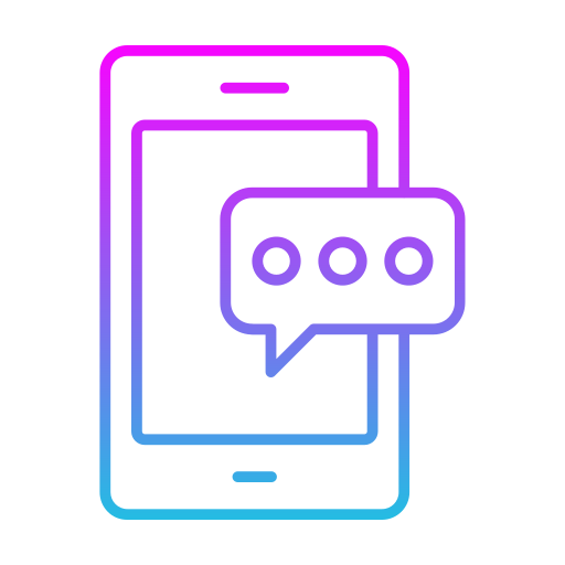 chat móvil icono gratis