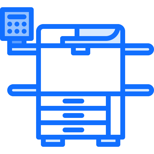 Copier Coloring Blue icon