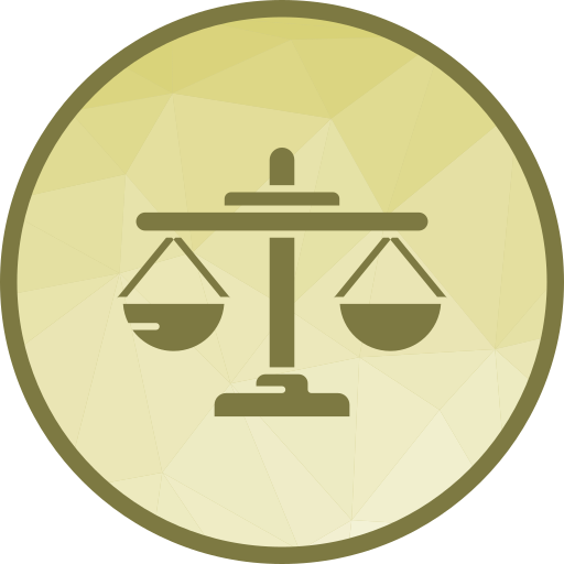 escala de justicia icono gratis