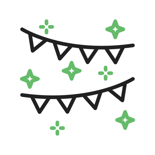 guirnaldas icono gratis