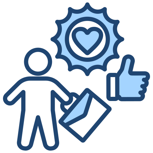 Job satisfaction free icon
