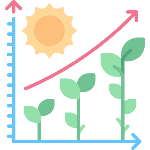 crecimiento icono gratis